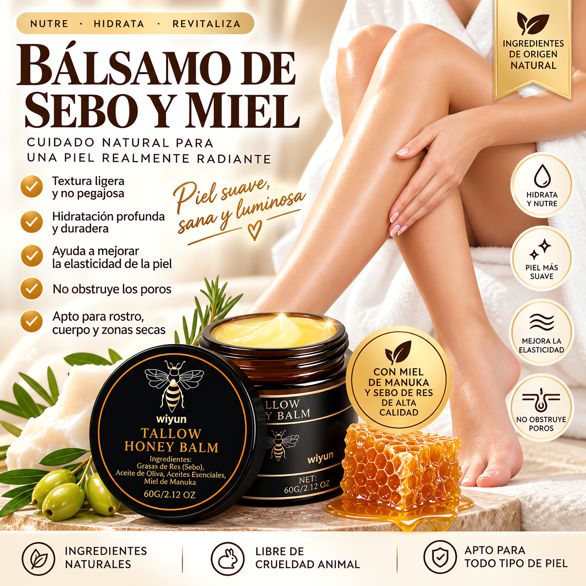 Bálsamo de Sebo y Miel