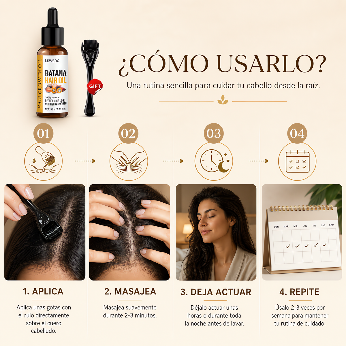 Aceite de Batana 100% Puro — Crecimiento Capilar