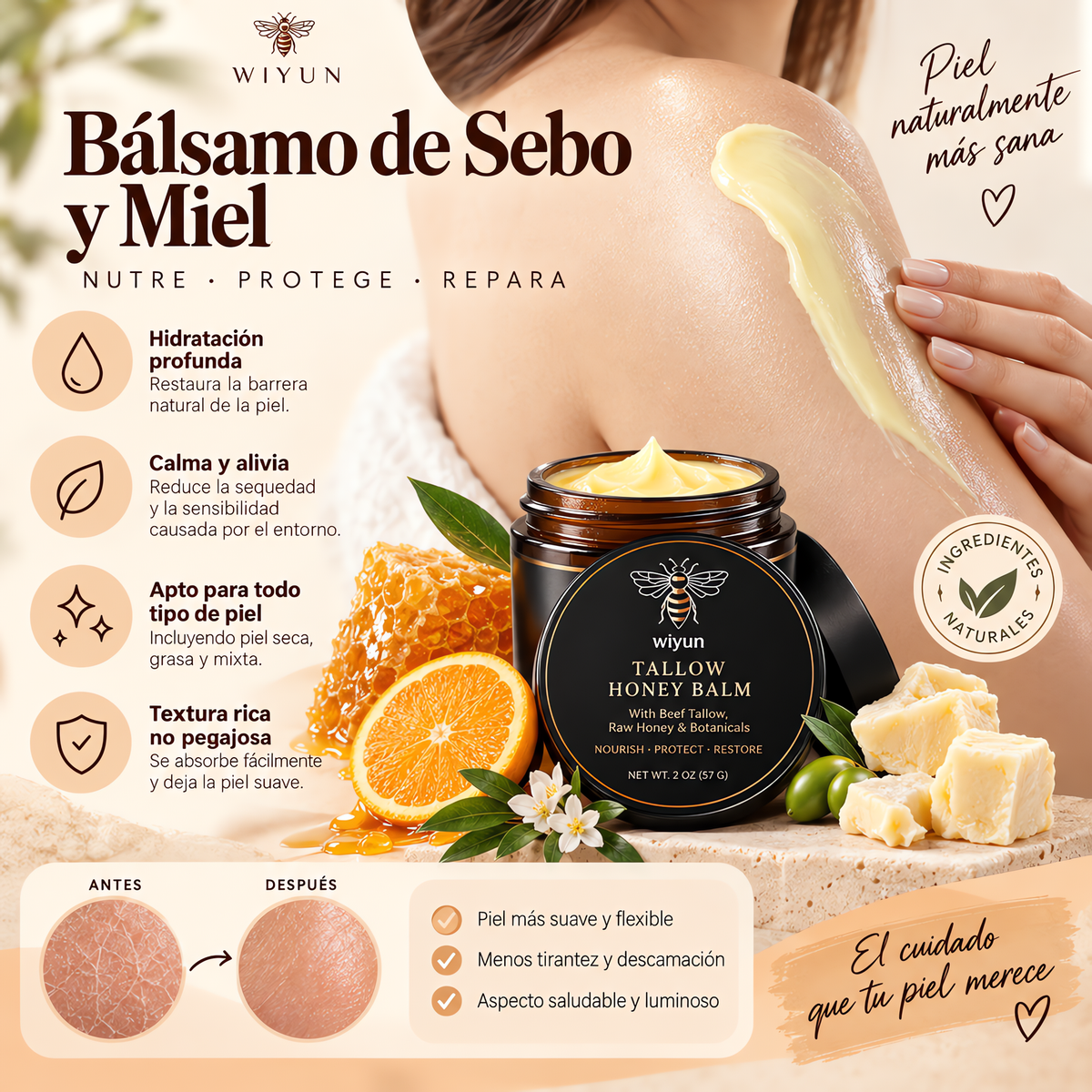 Bálsamo de Sebo y Miel